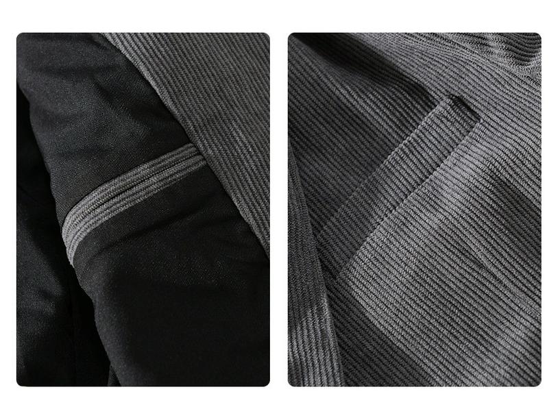 Men's Slim-Fit Corduroy Jacket, Versatile Autumn Business Casual W806