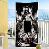 Wrestlemania Customize Text Beach Towel Super Soft & Absorbent For Beach Bathroom Outdoor Swimming Pool Camping Picnic Yoga Diving Vacation Accessorie