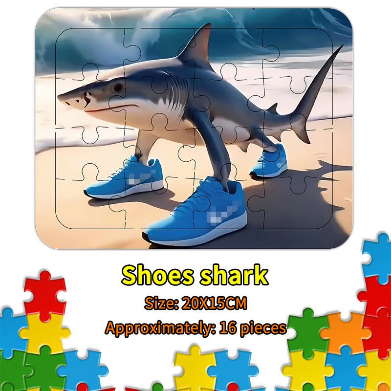 

16 шт. Тунг Тунг Сахур Строительный блок Раскраска Орнамент Итальянский Маразм Пазл Игрушка Декоративные картины