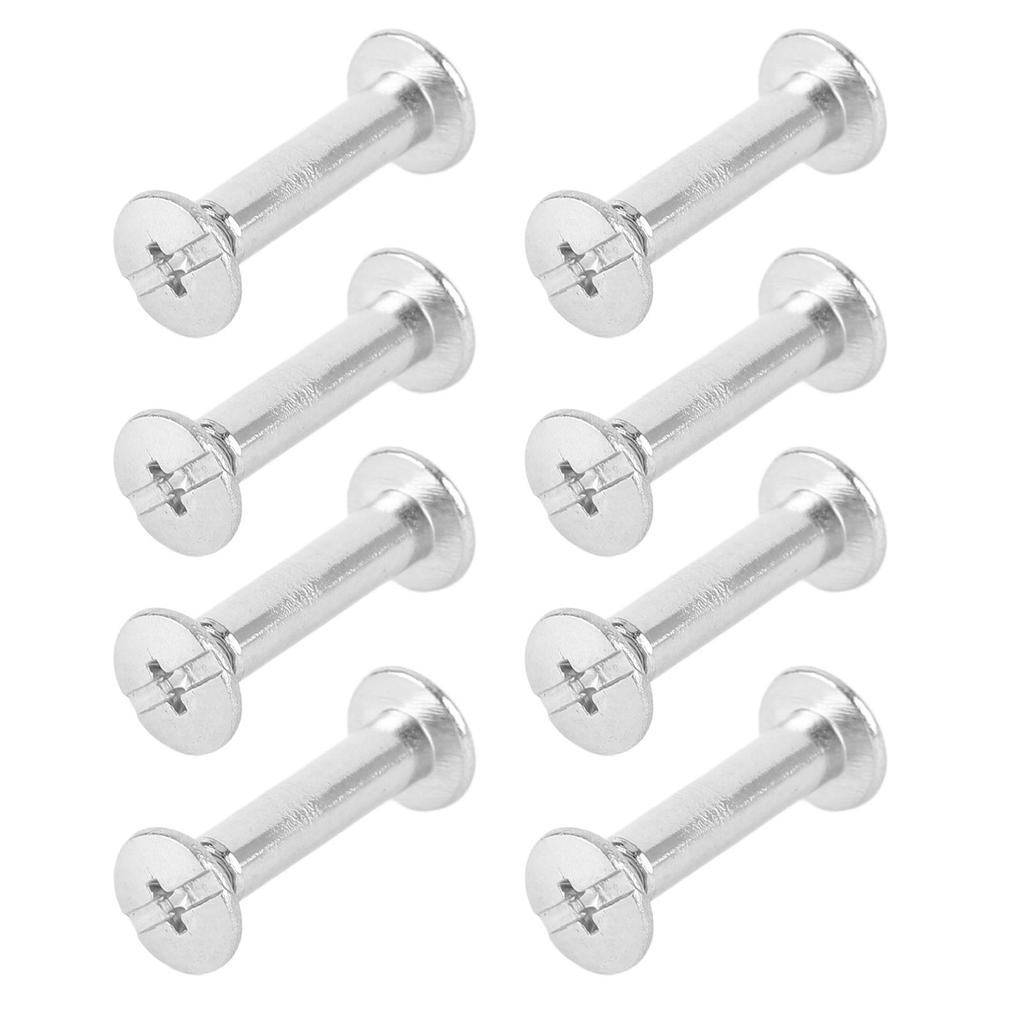 100 Pairs M2 Rivet Set Stainless Steel Flat Round Hex Socket Hd Stud Set for Construction Woodworking