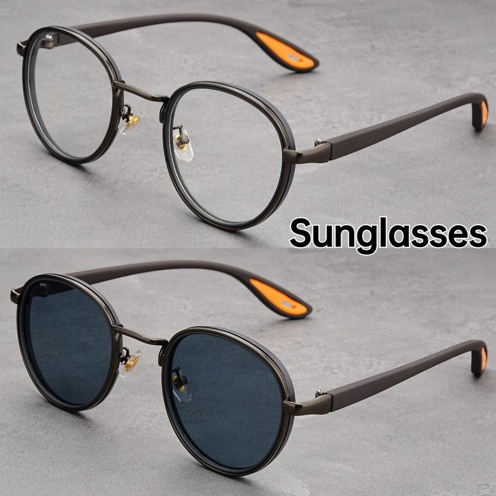 Neutral Fashion New Retro Round Frame Sunglasses Senior Light Luxury Outdoor Driving Travel Eye Protection Essential Sunglasses