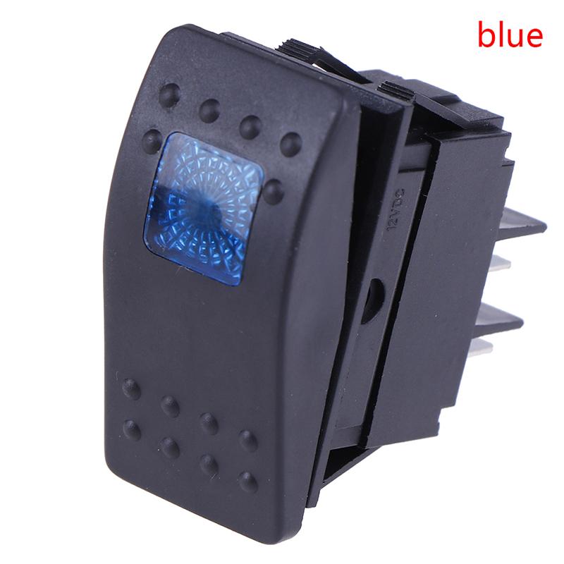 Waterproof Bar Rocker Toggle Switch Car Boat Marine Rocker Switch Button 12V 220V LED Light Lamp 4pin on Off DPST Switch 1PC Battery Switches5