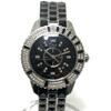 CD113119 Crystal Diamond Bezel 16P Quartz Date Watch Round Face Wristwatch