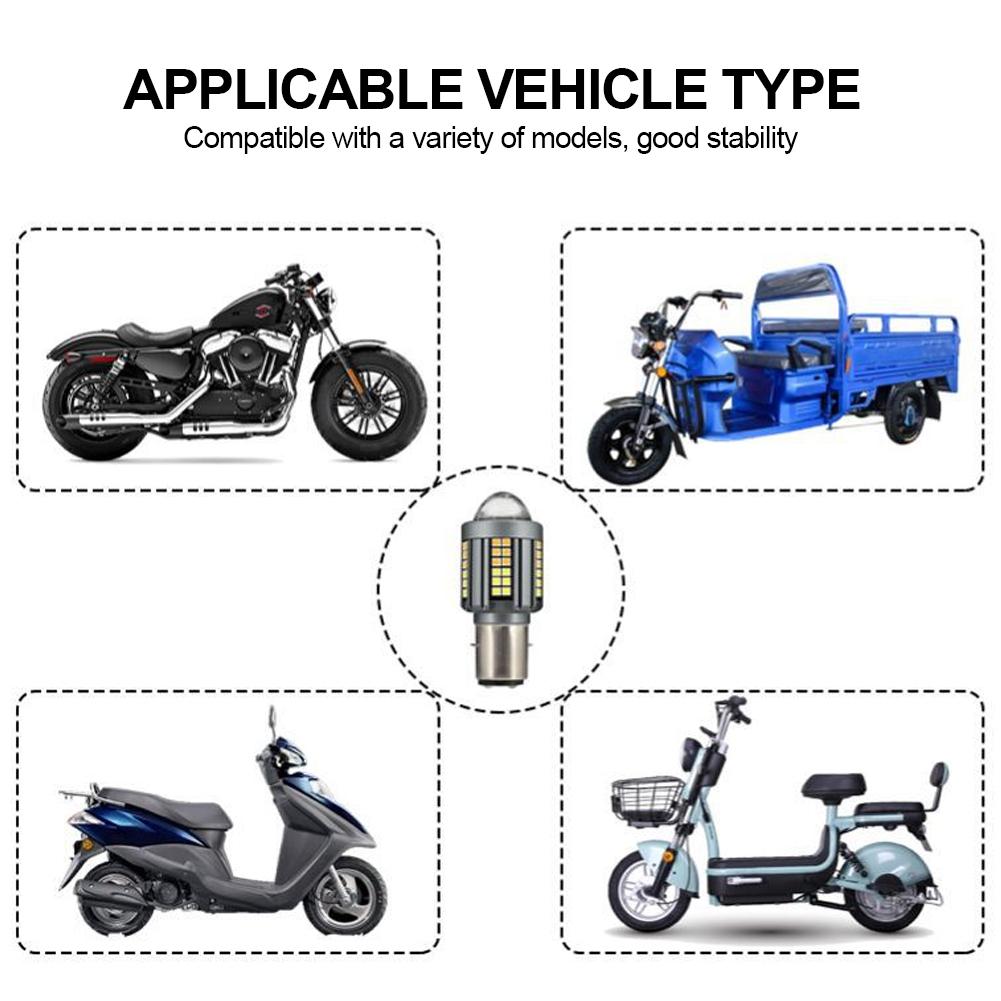 Motorrad LED Scheinwerfer H4 BA20D Scheinwerfer Projektorlinse Moto Signalleuchte Glühbirne Weiß Gelb Scheinwerfer