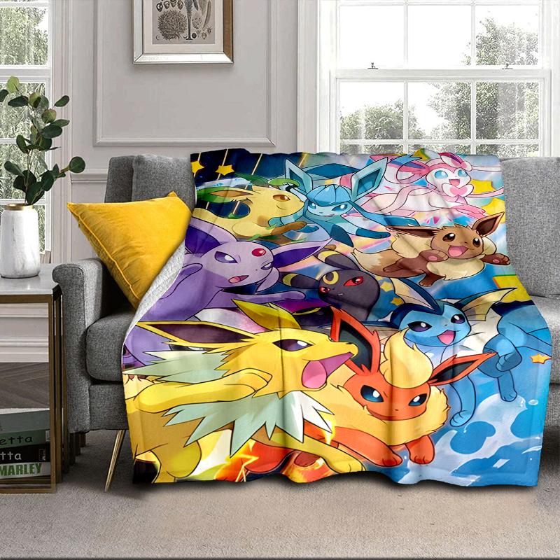 Stained Glass Pika Fantasy Blanket Flannel Blanket for bed, sofa, Camping, Hiking, Picnic Essentials, gift for family Fan gifts
