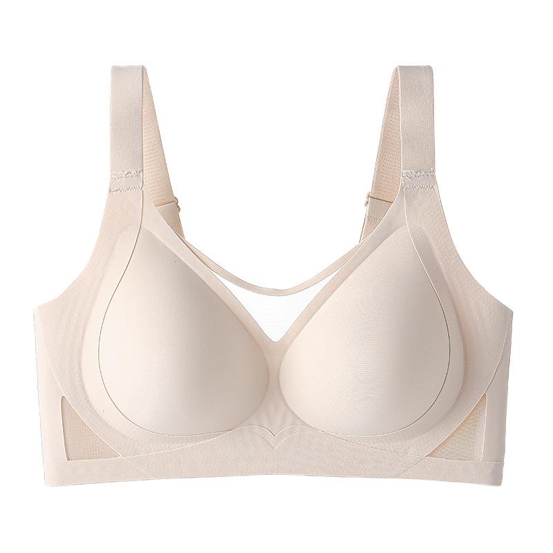 Women S Summer Thin Fixed Cup No Wire Push Up Plus Size Seamless Bra