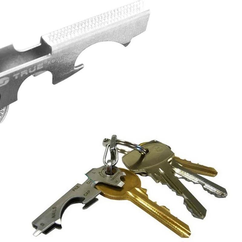 8 In 1 Key Ring Keychain Multifunction Carabiner Gear Clip Pocket Quickdraw Multipurpose Gadget Multitool Multi Keytool New