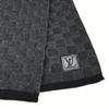 Louis Vuitton M70028 Damier Graphite Echarpes petit Damier  Scarf Black/gray