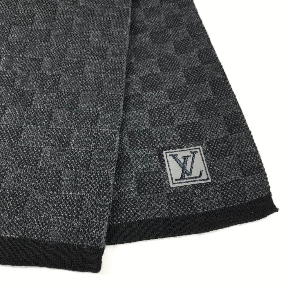 Louis Vuitton M70028 Damier Graphite Echarpes petit Damier  Scarf Black/gray