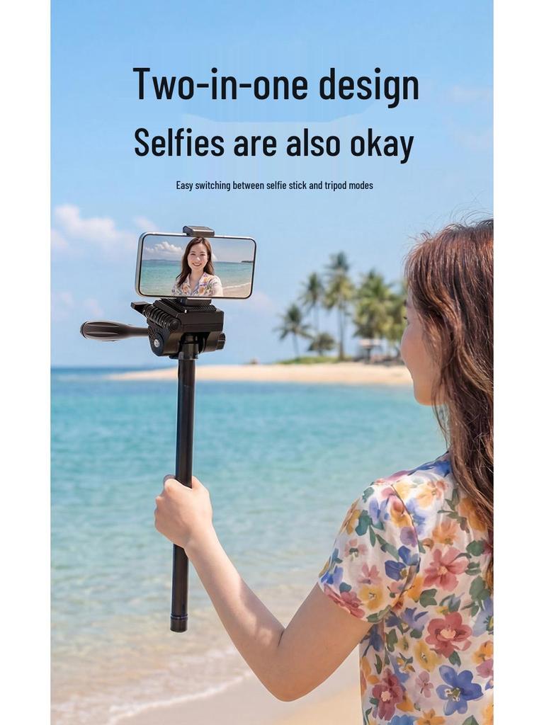 Multifunctional Universal Floor Tripod for Mobile Phone Live Streaming and Overhead Photography