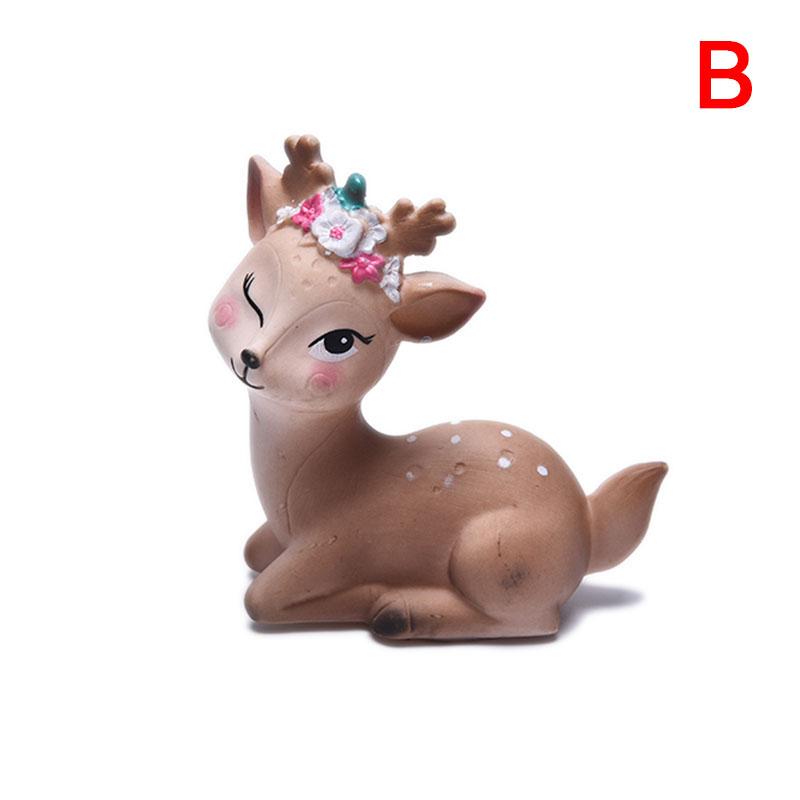 

Топпер для торта на день рождения ребенка Олень Веселые игрушки для детей Девочек Маленькие подарки Украшение для торта Животное Украшение Топперы для кексов