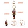 Keychain Pendant Colorful Rhinestone Macaw Parrot Charm Key Chain with Lobster Clasp Keys Backpacks Bag Accessories