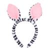 Adjustable Horse Ear Hairband Breathable Cloth Headbands Fashion Cosplay Animal Ear Headgear for Adults Children