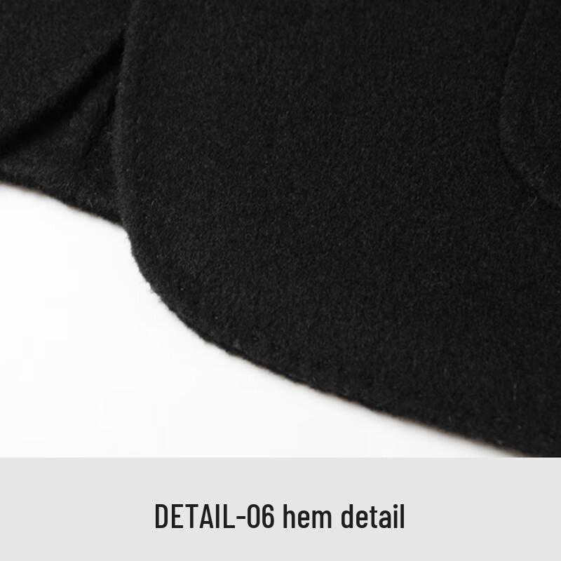 Muxishilang Men's 70.2% Wool Double-Faced Mid-Length Coat