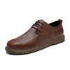 British Style Men's Genuine Leather Shoes Banquet Dress Shoes Men's Business Shoes Handmade Soft Soles Lace Up Loafers