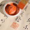 30/60/90/120g Ceramic Colored Ink Pad Set Vermilion (Zhu Biao) Calligraphy Ink Cinnabar Red for Seal Carving Stamping
