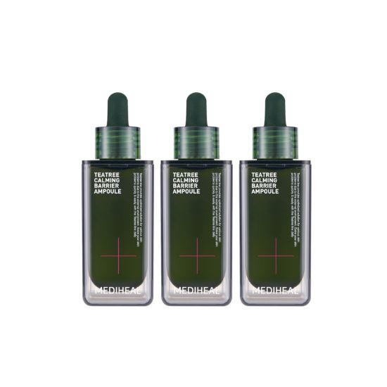 MEDIHEAL Tea Tree Calming Barrier Ampoule Soothing Hydrating Repair Serum 50ml x3