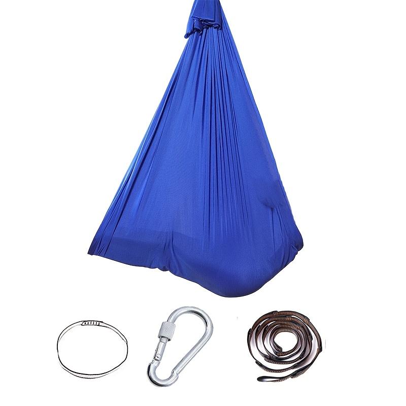 Adjustable Yoga Hammock Single Jersey Fabric Polyester Rope Lightweight Comfortable for Fitness Stretching Strength Training