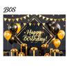 Wrinkle-resistant Birthday Banner Happy Backdrop, Party Photo Background Cloth for Celebration, Bright Color Bunting Flag Decor Kids Women, Supplies