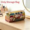 Multi Functional Plush Makeup Organizer With Zipper Closure For Home Use Storage