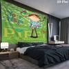 Pippi Longstocking Custom Name Wall Tapestry Aesthetic Wall Hanging Printed Fabric Blanket Decorative Tapestries for Bedroom Living Room Home Decor
