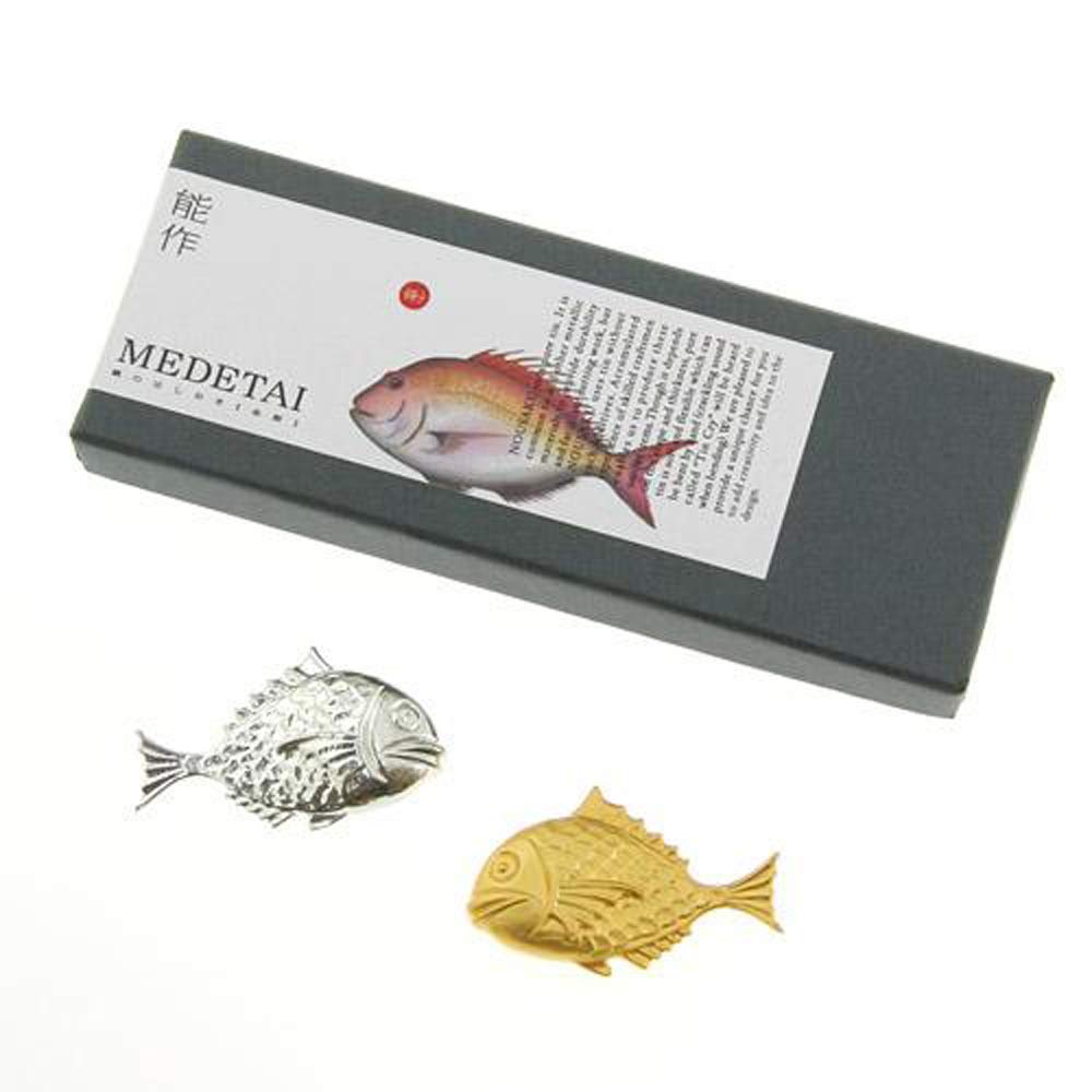 

Nousaku Tai (Морской лещ) Подставка для палочек 100% олово [Высокое качество] (Набор из 2: Олово и позолота)