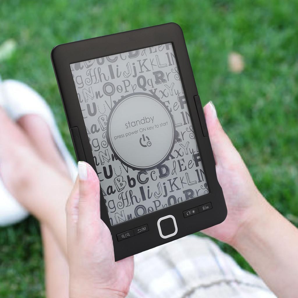 8G Portable Electronic Book Reader, 6 Inch Ink Screen E-Book Reader with Multiple Text Image Formats for Personalized Reading with Settings