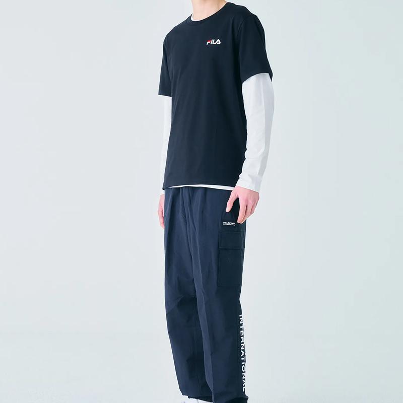 New FILA T Shirts Unisex Black FS2RSF2101X-BLK