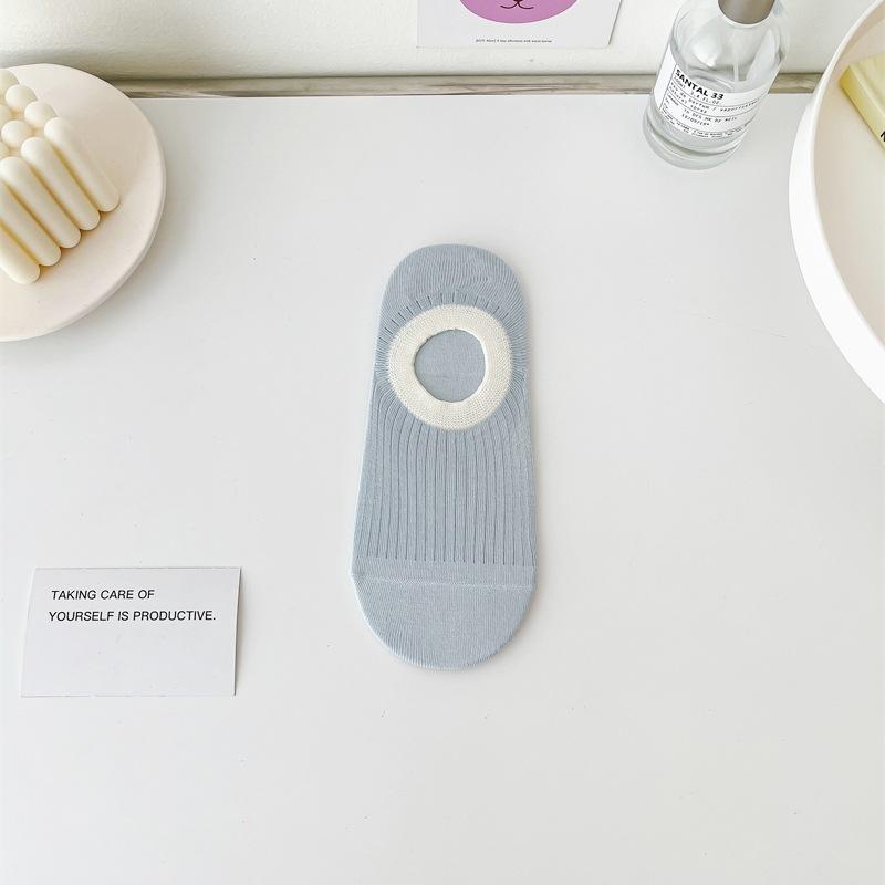 Socken Farbblock-Bootssocken Flachmund Unsichtbare Socken Sind Rutschfest Und Fallen Nicht Ab Mit Sommer Dünne Baumwolle Nahtlose Unsichtbare Socken