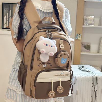 Mochila Escolar Versátil Mochila para Deslocamento Mochila Estilo Novo Estudante Festa Lazer Tendência Viagem Mochila Escolar