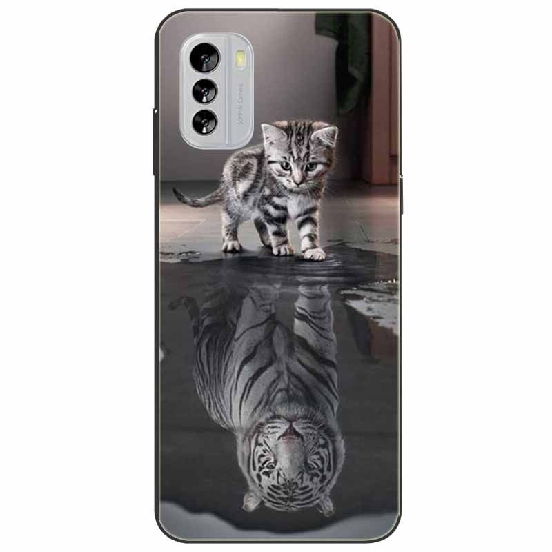 For Nokia G21 Case G11 Capa Silicone Cool Cats Tiger TPU Bumper Protector Soft Black Covers for Nokia G 11 NokiaG21 G 21 Fashion