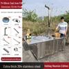 Smoke-Free Stainless Steel Wood-Burning Firewood Stove for Outdoors