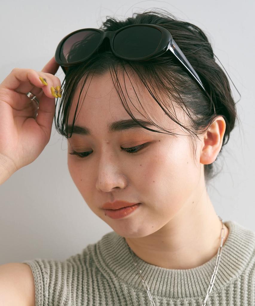 sunglasses slimming UV UV stylish [Zoff] Oval-shaped (brown) Large, effect, protection, protection, men's, women's, [ZA231G23_43A1 ZA231G23-43A1]