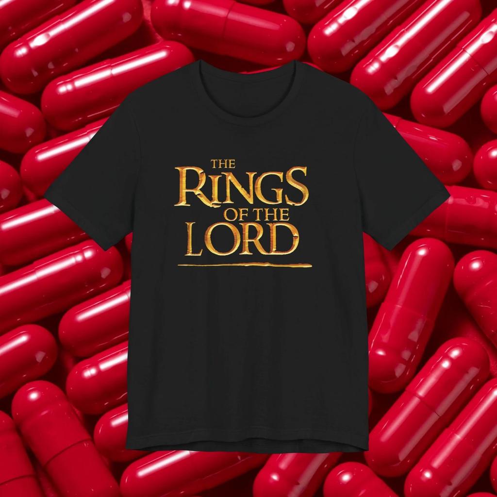 The Rings of the Lord T-shirt | Fantasy Movie Parody Tee LoTR