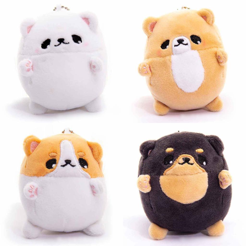 Cute Shiba Inu Stuffed Animal Keychain With Pp Cotton Filling For Kids Gift