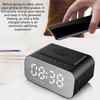 Bluetooth-compatible-compatible Speaker With Wireless Charging Clock 15W LED Display Stereo Bass FM Radio Build In Microphone for Household
