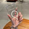 Magnetische Kristall Transparente Harte Hülle für Google Pixel10a 10 9 8 7 Pro XL 9A 8A 7A Weicher Stoßfänger Anti-Drop Kabelloses Ladegerät Abdeckung