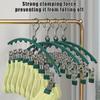 Stainless Steel 10-Clips Clothes Drying Hanger Waterproof Metal Laundry Airer Underwear Socks Holder Home Bathroom Balcony Rack