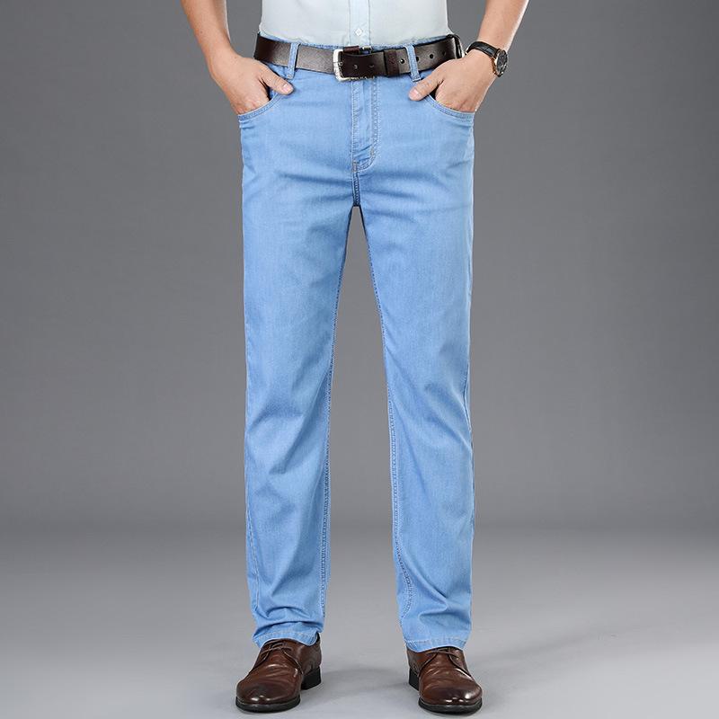 Модальные драпированные эластичные джинсы среднего возраста — фото 8