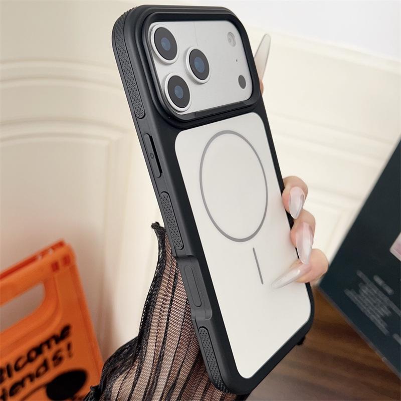 Dual-Color Magnetic Phone Case for iPhone 17 Pro Max Skin Feel, Compatible with iPhone 14/13/15/16.