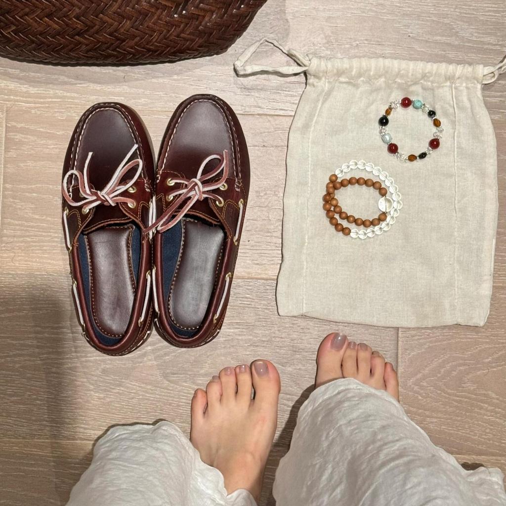 Sheepskin retro British American lace-up leather loafers women's one-pedal flat-soled single shoes do old lazy small leather shoes