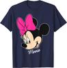 T-shirt Mickey et ses Amis Minnie Mouse Grand Visage S-4XL Unisexe