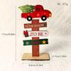 New Wooden Christmas Desktop Ornament: Snowman, Santa, Gingerbread Man Decorations