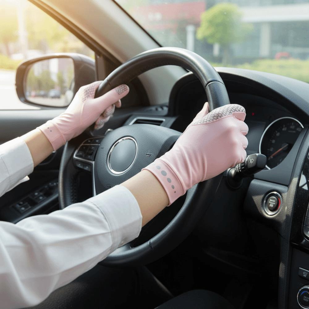 Dunne IJszijden Handschoenen Elastisch Antislip UV-Bescherming Handschoenen Ademend Touchscreen Zomer Zon Handschoenen Sport Fietsen Rijden