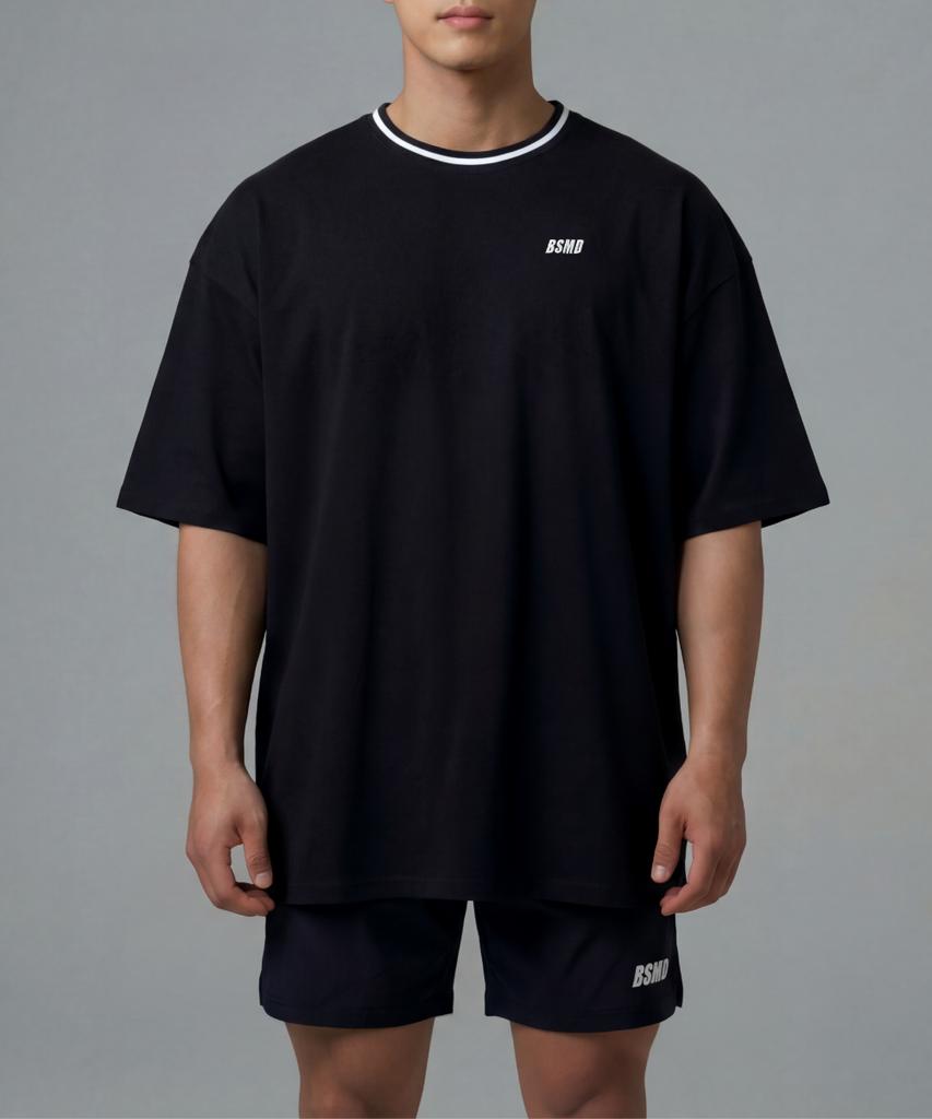 Biseuteumodeu Line Yokko Oversized Short Sleeve T-Shirt