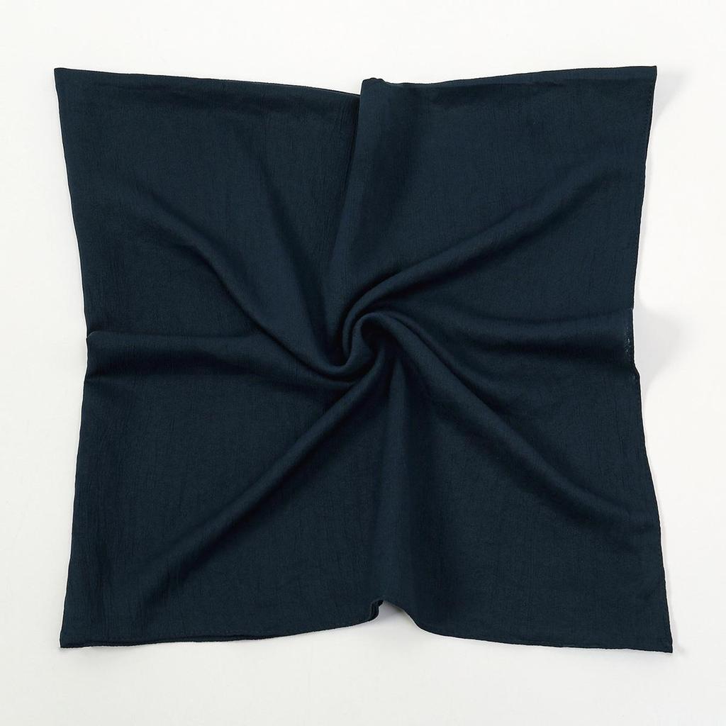 Einfarbiger weicher atmungsaktiver Polyester-Quadratischer Schal - Damen Europäischer/Amerikanischer Kopfschal, Lässiger Sonnenschutz Dekorativer Seidenschal