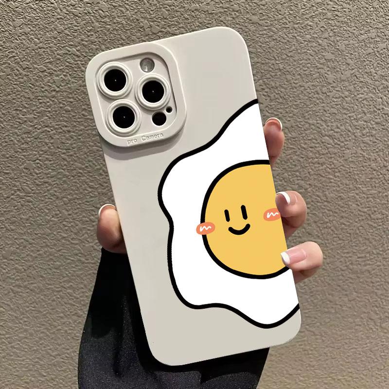 Tomato and Egg Phone Case IPhone 16 15 Pro Max Case For IPhone 13 14 15 12 11 Pro XS Max 12 13 Mini XR X Plus Shockproof Case