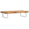 Sink Shelf Wall Mount Steel and Acacia Wood