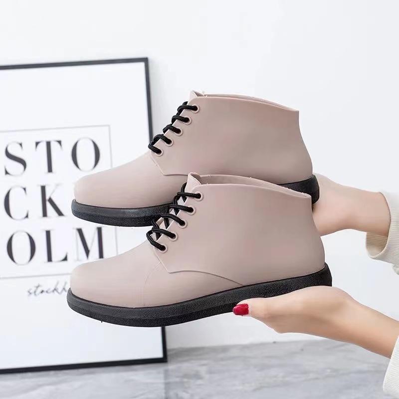 Adult rain shoes women's kitchen non-slip shoes wet and dry women's rubber shoes waterproof rain boots women's fashion thickened
