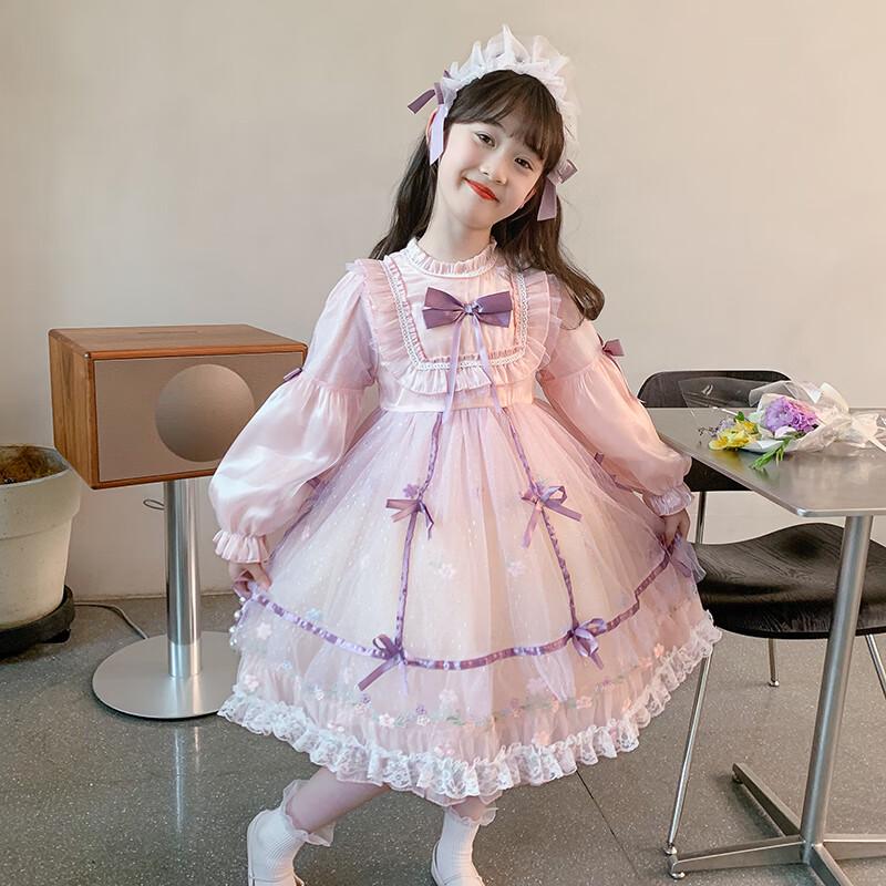 Bamino Girls' Winter Lolita Princess Dress